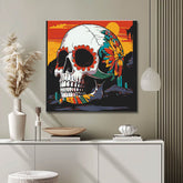 Painting by Numbers Skull Mexico